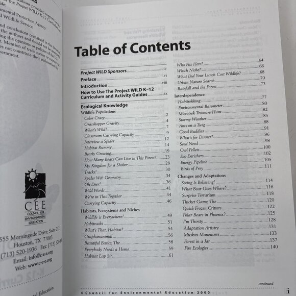 Project WILD & Aquatic K-12 Curriculum Guides Homeschool Lot - Picture 6 of 7